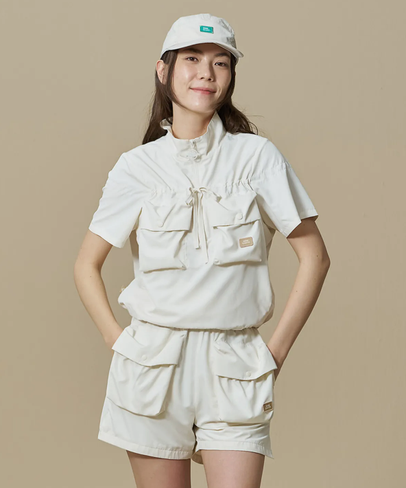 韓國 BBC W Utility Crop Short Sleeve Anorak【BC070】