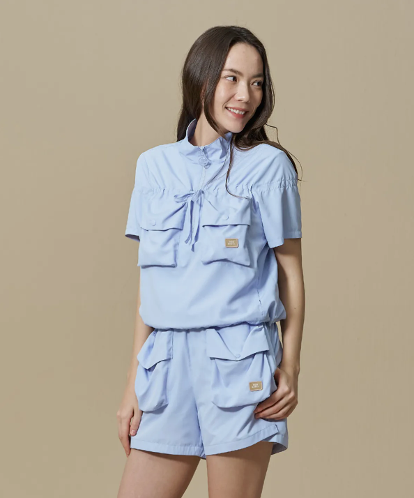 韓國 BBC W Utility Crop Short Sleeve Anorak【BC070】