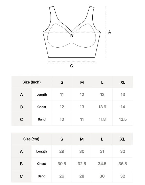 韓國 Verish Cool Fit Bra Volume No Hook【SE338】