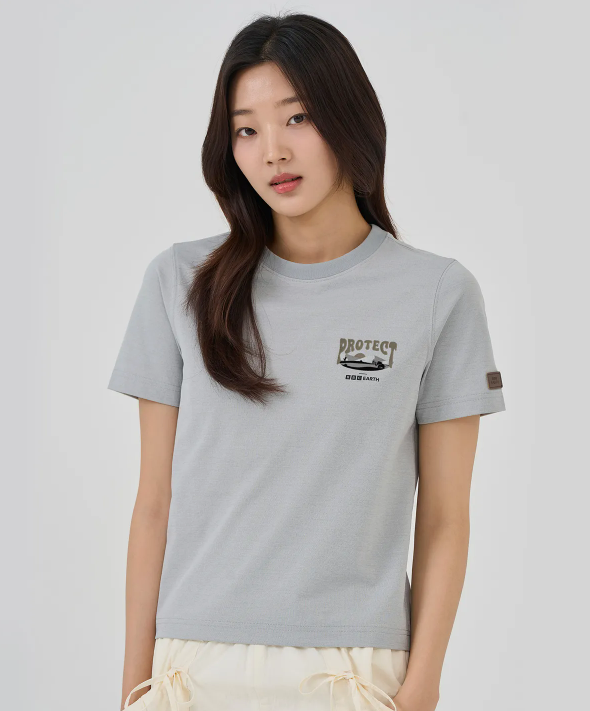 韓國 BBC W Floppy Nature Short Sleeve Round【BC063】