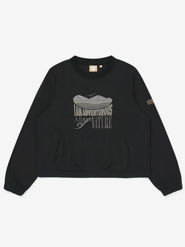 韓國 BBC W Nature Embroidery Woven Sweatshrit【BC066】