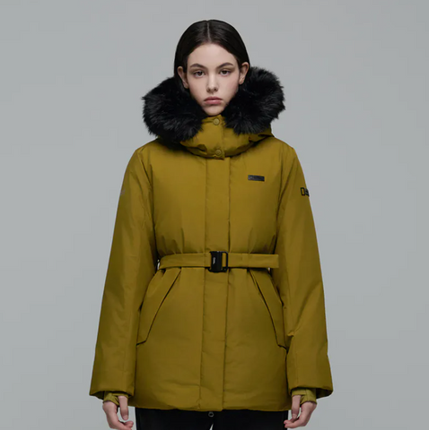 【現貨】韓國 National Geographic 女裝ATLAS WINDSTOPPER 中長版羽絨外套【NG084】