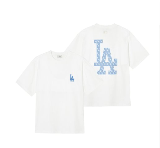 【現貨】Denim-like Monogram Big Luxe Overfit Short Sleeve T-Shirt 【ST087】