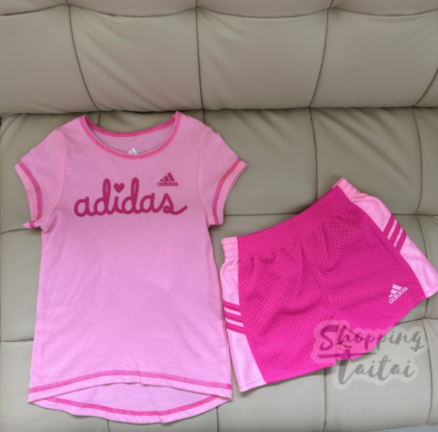 【現貨】Adidas Kids 粉紅兩件套裝【ST089】