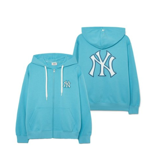 【現貨】MLB Basic Back Big Logo Overfit Hooded Zip-Up【ST091】