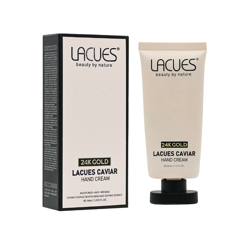 LACUES 24K金魚子醬手部素顏霜 60ml (1套2支)【SS437】