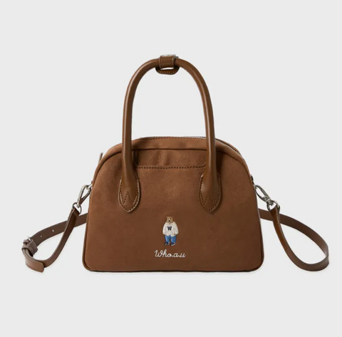 韓國 Who.A.U Sude Boston Bag【WA198】