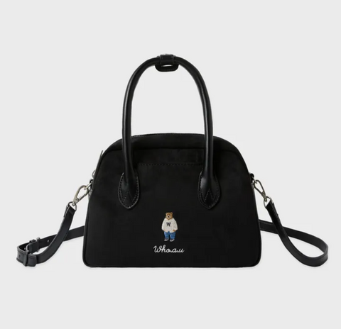 韓國 Who.A.U Sude Boston Bag【WA198】
