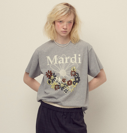 韓國 Mardi Mercredi TSHIRT FLOWERMARDI JARDIN【MM145】