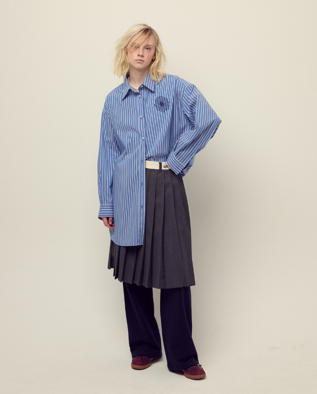 韓國 Mardi Mercredi Cotton Oversized Shirt Stripe【MM147】