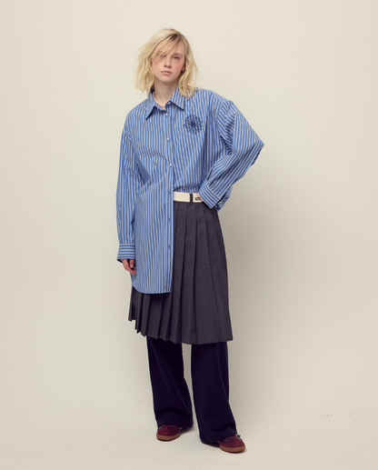 韓國 Mardi Mercredi Cotton Oversized Shirt Stripe【MM147】