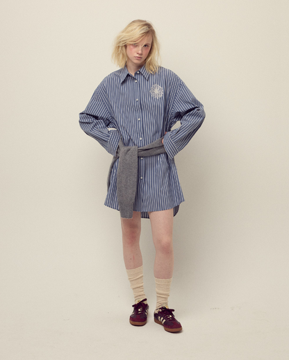 韓國 Mardi Mercredi Cotton Oversized Shirt Stripe【MM147】