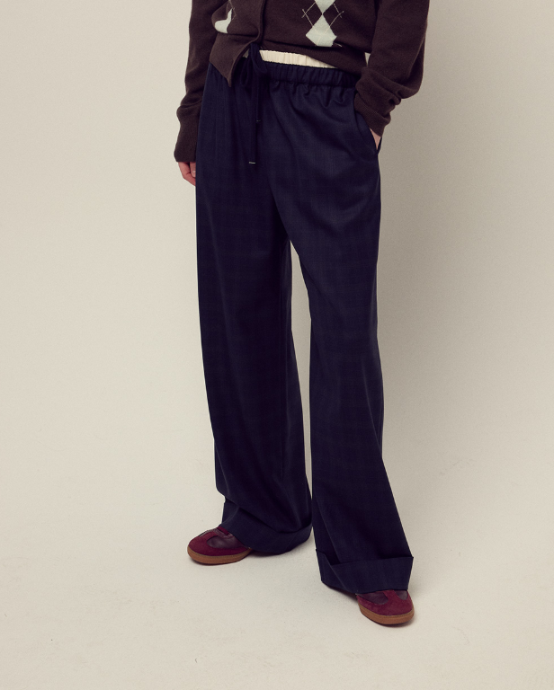 韓國 Mardi Mercredi Wool Turn Up Pants【MM150】