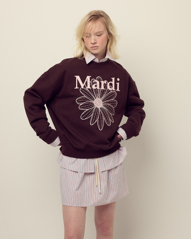 韓國 Mardi Mercredi Sweatshirt Flowermardi【MM151】