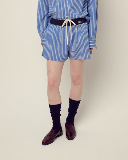 韓國 Mardi Mercredi Cotton Shorts Stripe Contrast Waistband【MM152】