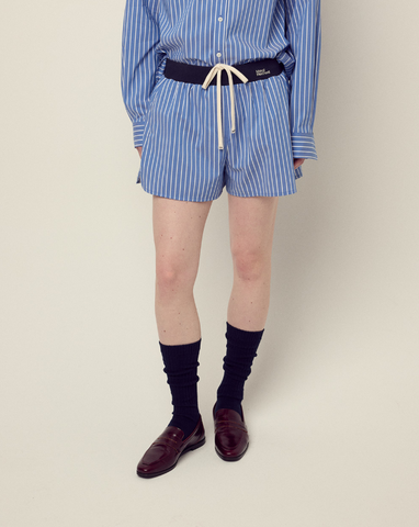 韓國 Mardi Mercredi Cotton Shorts Stripe Contrast Waistband【MM152】