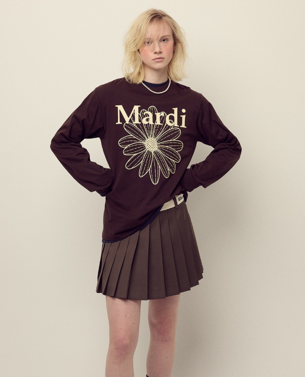 韓國 Mardi Mercredi Tshirt Long Sleeve Flowermardi【MM155】
