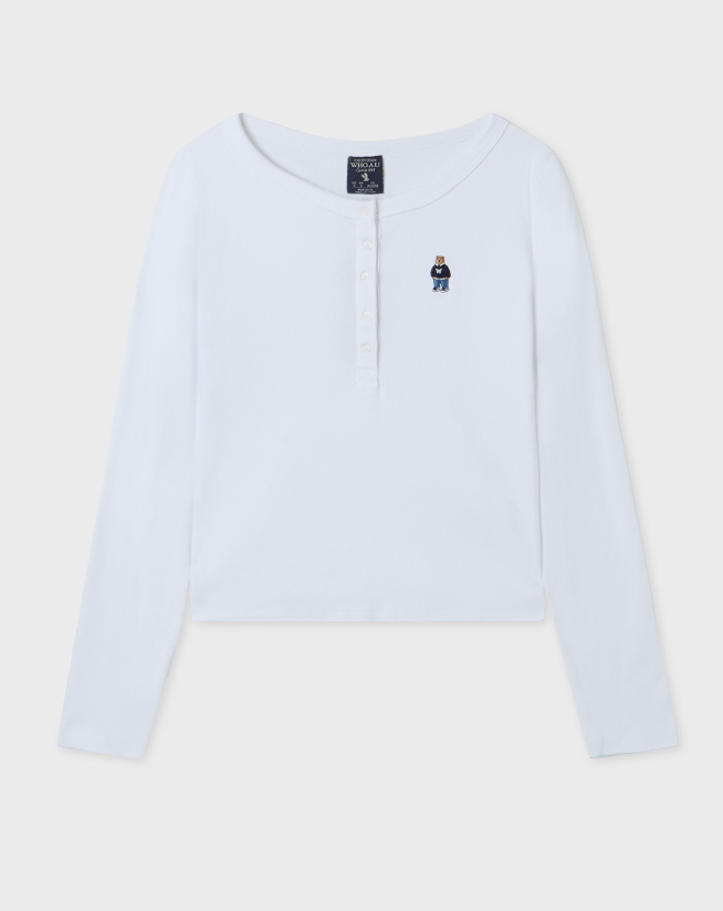 韓國 Who.A.U Steve Henry Neck T-Shirt【WA195】