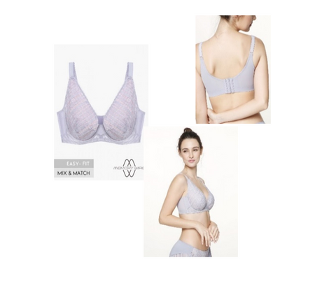Satami 萊卡Lycra®記憶鋼圈全罩水滴形無墊軟杯胸圍（F - G杯）【SM007】