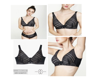 Satami 萊卡Lycra®記憶鋼圈全罩水滴形無墊軟杯胸圍（D - E杯）【SM006】