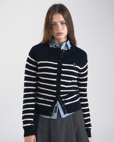 韓國 Who.A.U Steve Cable Cardigan【WA217】