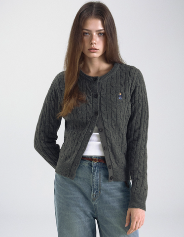 韓國 Who.A.U Steve Cable Cardigan【WA217】