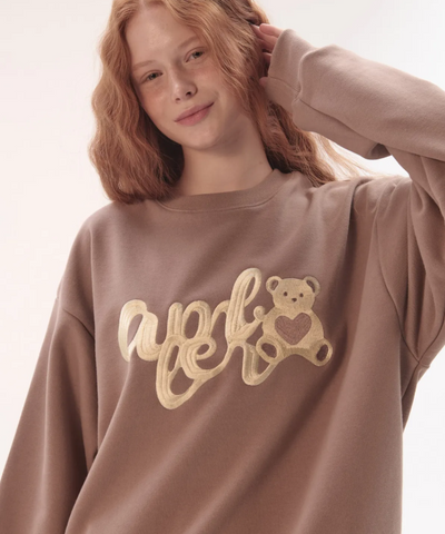 韓國 Ambler Heart Bear Sweatshirt【AR116】