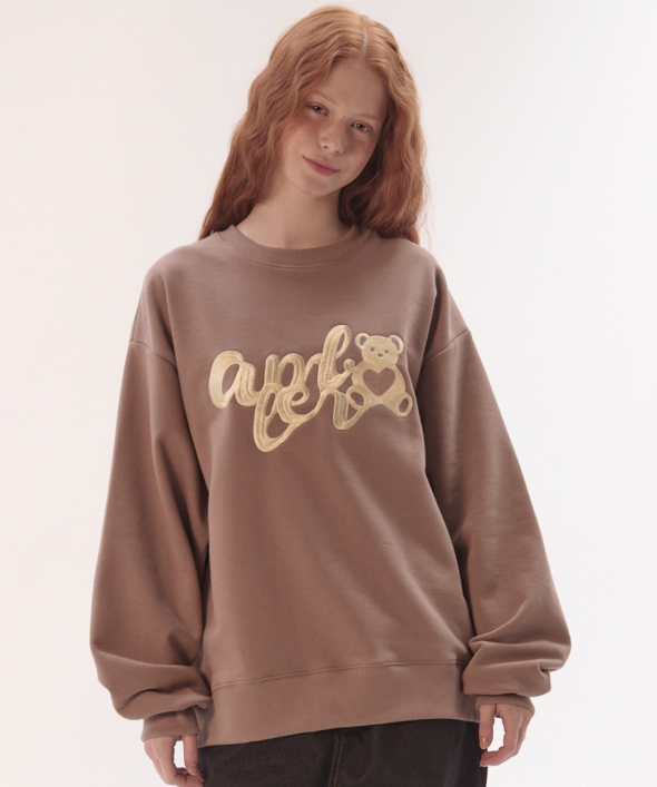 韓國 Ambler Heart Bear Sweatshirt【AR116】