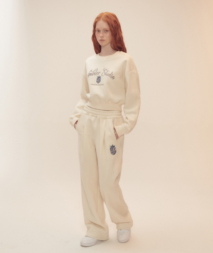 韓國 Ambler Symbol Race Track Crop Sweatshirt【AR062】