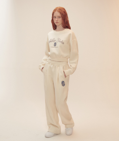 韓國 Ambler Symbol Race Track Crop Sweatshirt【AR062】