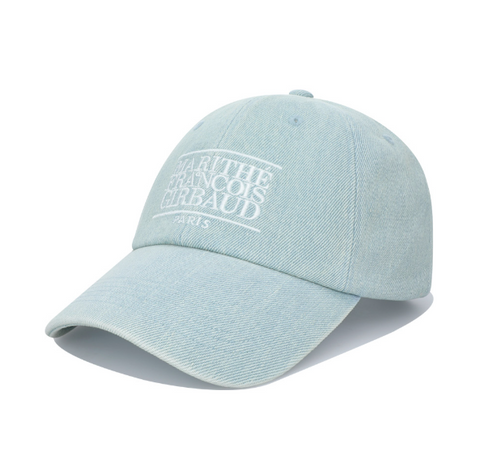 韓國 Marithe Francois Girbaud Denim Washing Classic Logo Covered Cap【MF675】