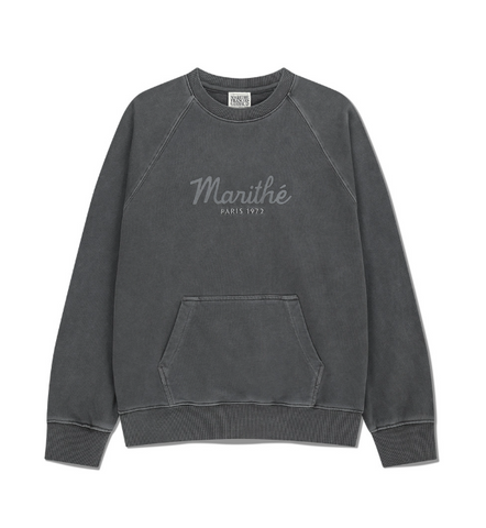 韓國 Marithe Francois Girbaud Garment Dyed Oversized Sweatshirt【MF676】