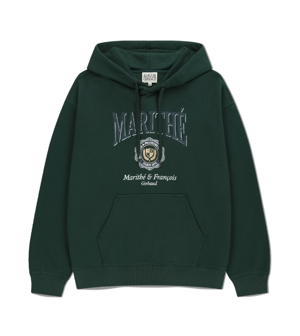 韓國 Marithe Francois Girbaud Crest Crack Logo Oversized Hoodie【MF681】