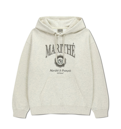 韓國 Marithe Francois Girbaud Crest Crack Logo Oversized Hoodie【MF681】