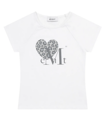 韓國 Mucent Sierra Leopard Heart Half T-Shirt【MU006】