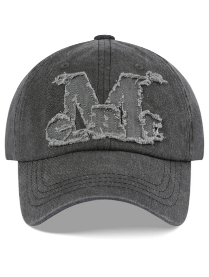 韓國 Mucent Vintage Washing Applioue Ball Cap【MU002】