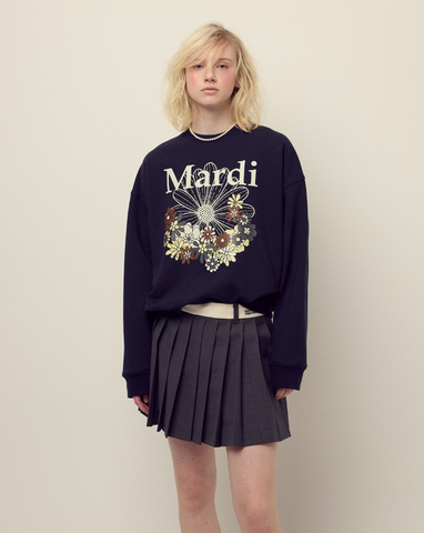 韓國 Mardi Mercredi Sweatshirt Flowermardi Jardin【MM161】