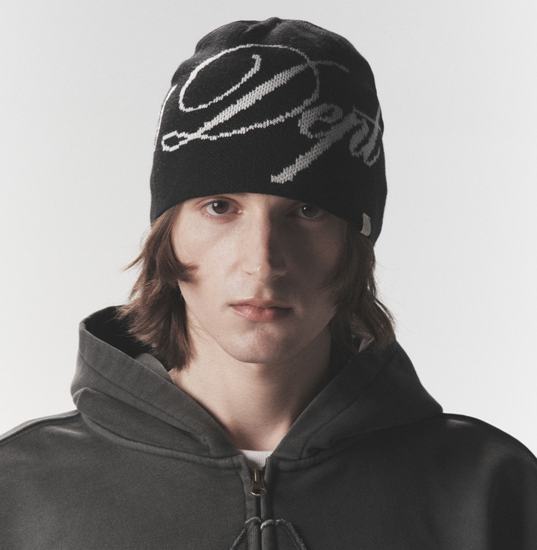 韓國 Phyps Jacquard Lettering Beanie【PS012】