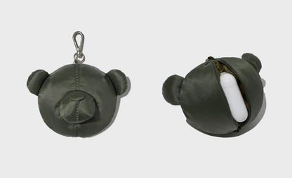 韓國 Phyps Bear Keyring Nylon Multi-Pocket Crossbody Bag【PS013】