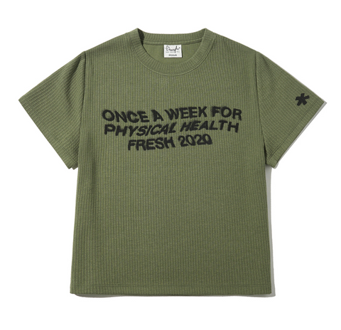 韓國 Phyps Women's Typo Spray Short Sleeve T-Shirt【PS025】