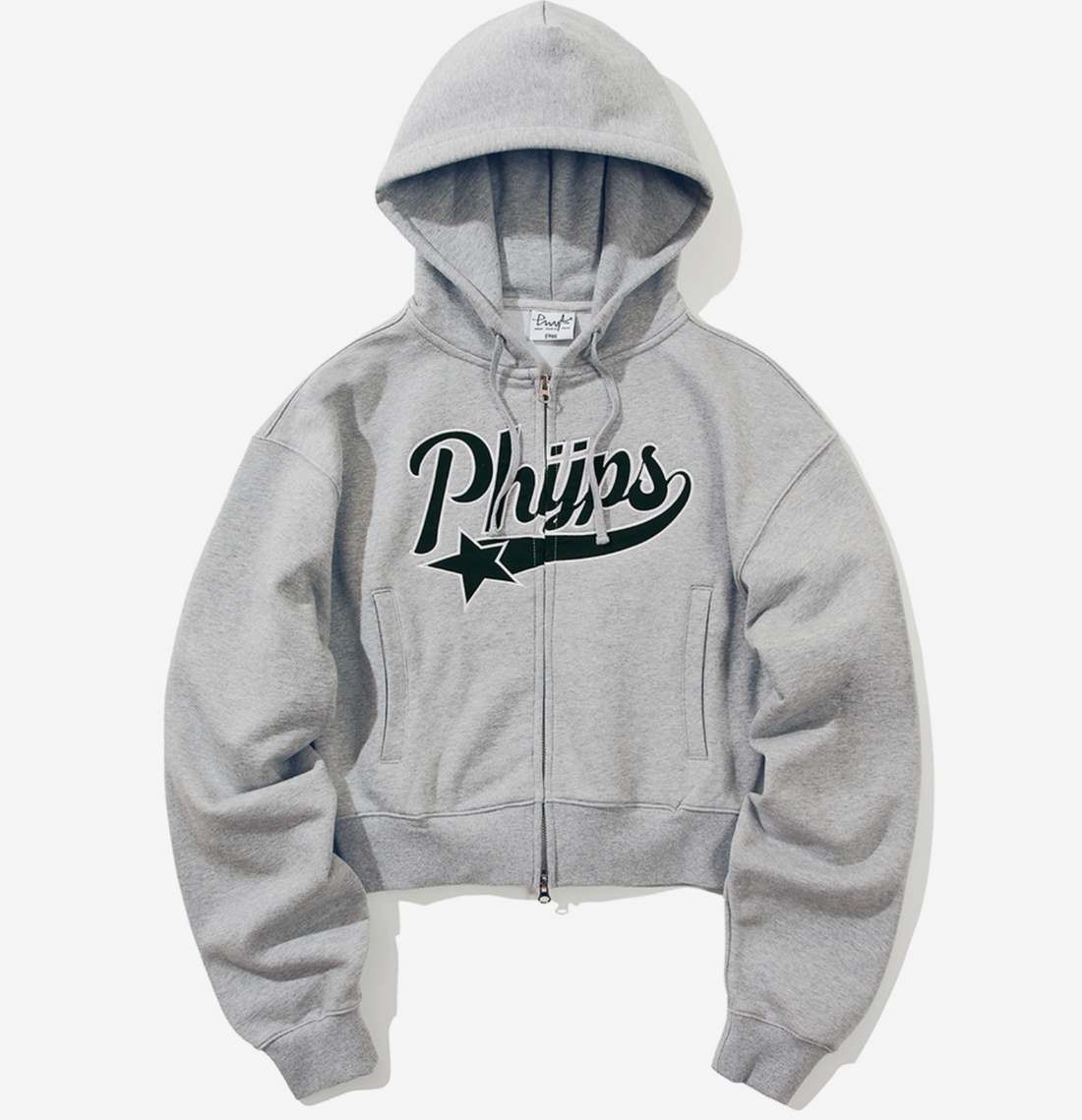 韓國 Phyps Crop Startail Hooded Zip-Up【PS027】