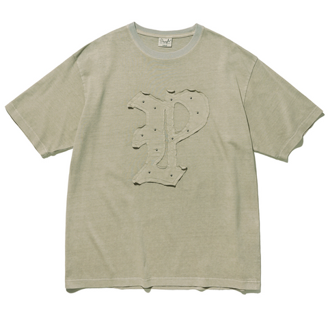 韓國 Phyps Applique Stud Pigment Short Sleeve T-Shirt【PS037】