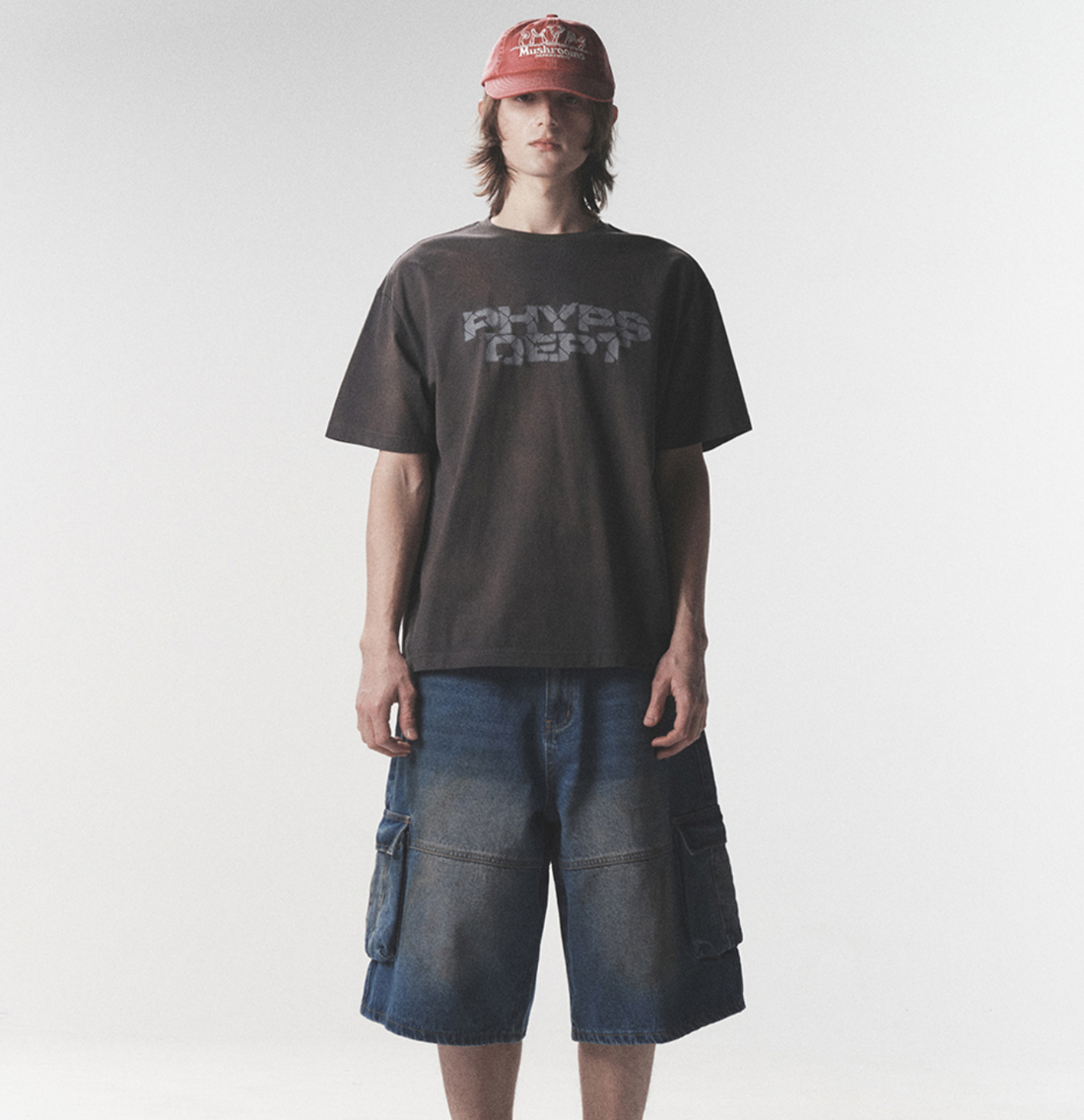 韓國 Phyps Bermuda Cargo Denim Pants【PS044】