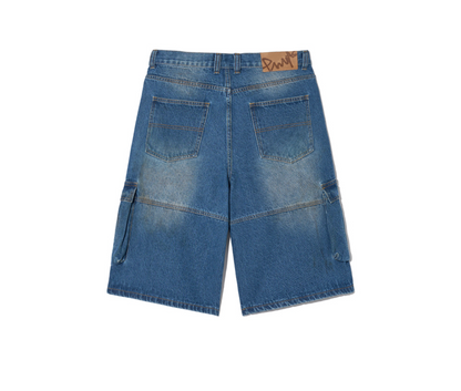 韓國 Phyps Bermuda Cargo Denim Pants【PS044】