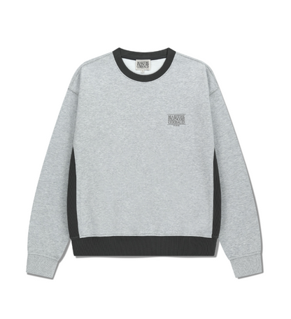韓國 Marithe Francois Girbaud Classic Logo Side Color Block Sweatshirt【MF693】