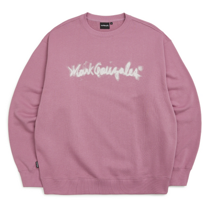 韓國 Mark Gonzales Sign Logo Blur Print Sweatshirt【MG127】