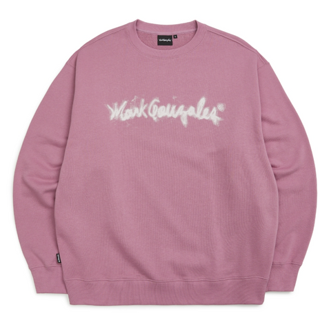 韓國 Mark Gonzales Sign Logo Blur Print Sweatshirt【MG127】