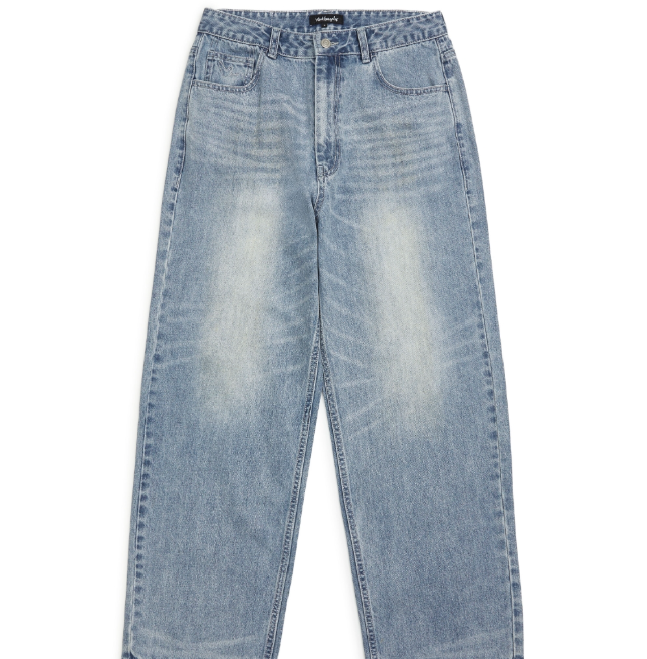 韓國 Mark Gonzales Yellow Washed Wide Denim Pants【MG130】