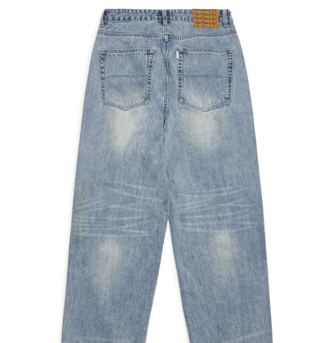 韓國 Mark Gonzales Yellow Washed Wide Denim Pants【MG130】