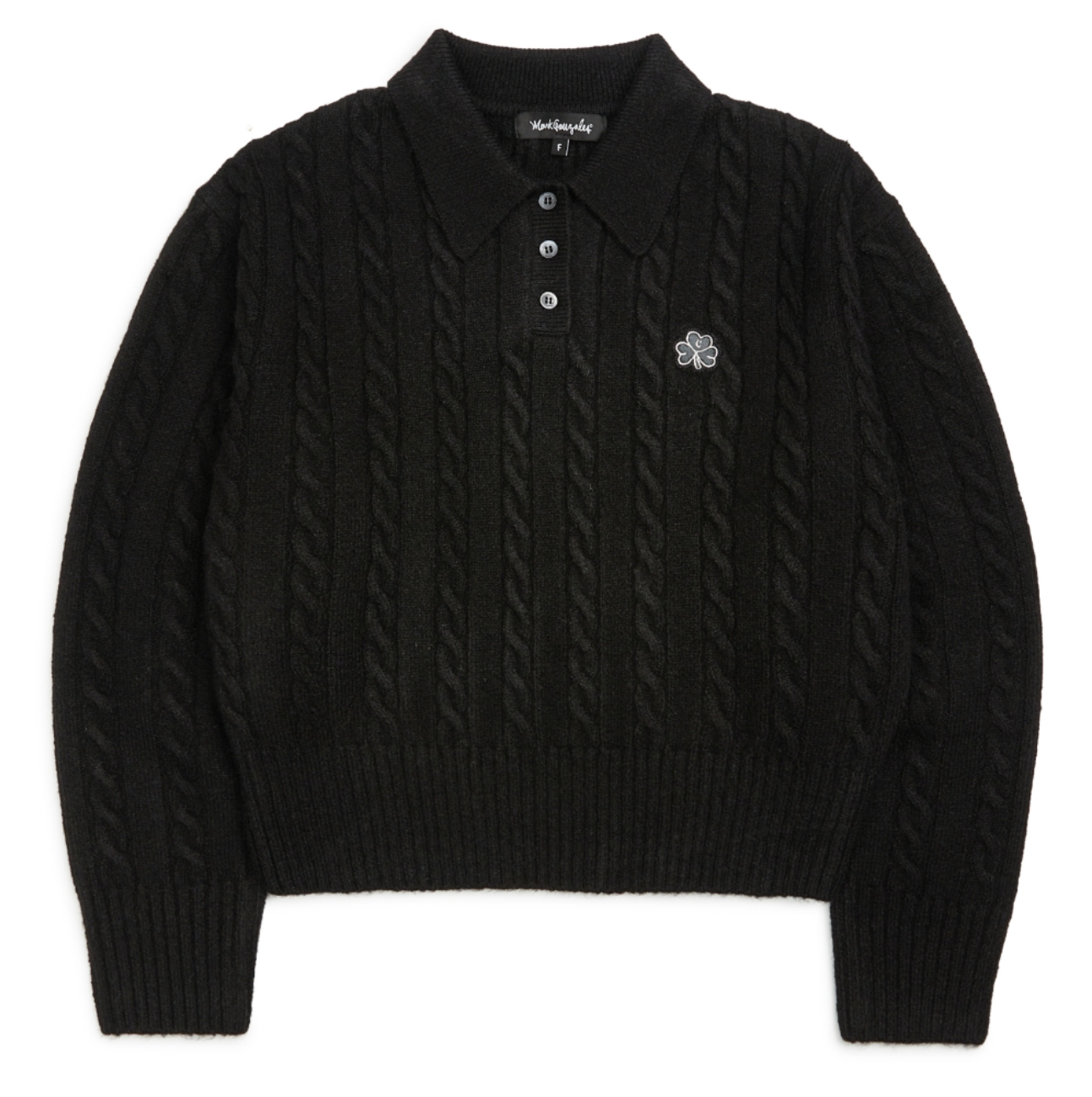 韓國 Mark Gonzales Women's Club Cable Neck Knit【MG132】